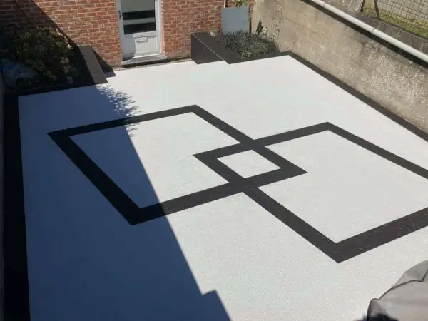Terrasse en tapis de pierre