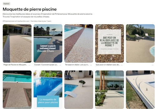 Tendances Pinterest autour du tapis de pierre